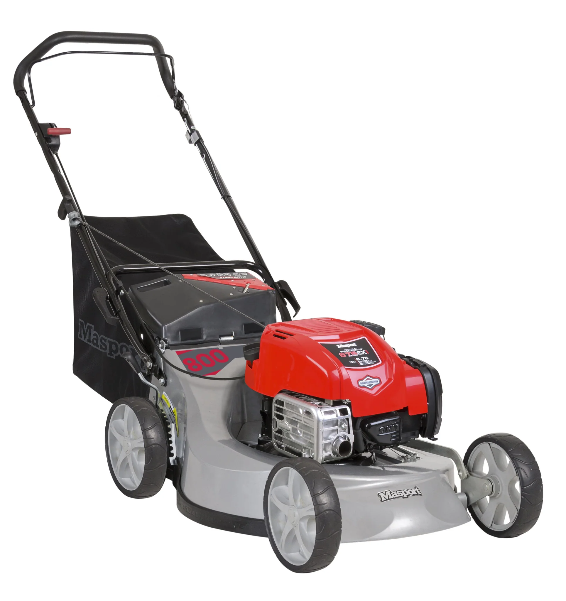 Masport Widecut 800 AL 21.5" Petrol Lawnmower - Briggs & Stratton 163cc Engine, Alloy Deck & Smart Chute